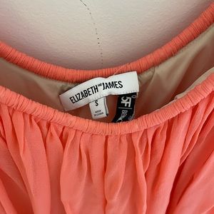 Elizabeth and James Maxi Dress Peach Size Small $475